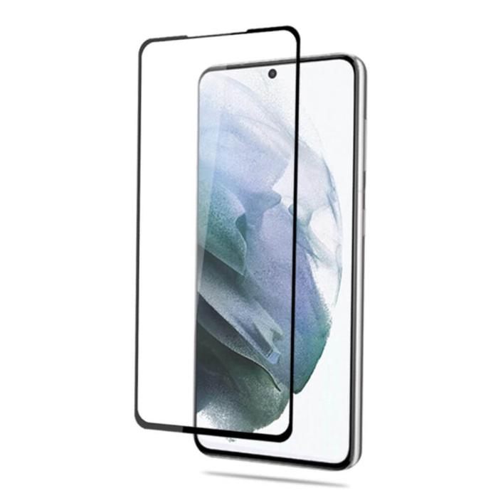 Mocolo - Mocolo 3D Curved Härdat Glas Skärmskydd Samsung S22 Ultra - Svart