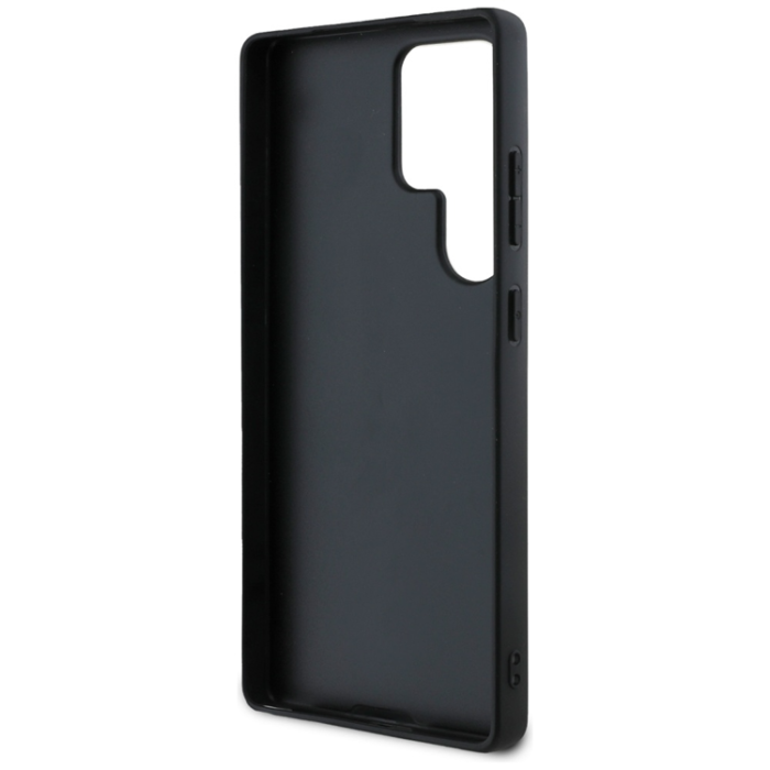 Guess - Guess Mobilskal till Galaxy S25 Ultra Grained Big 4G Logo Small Classic - Svart