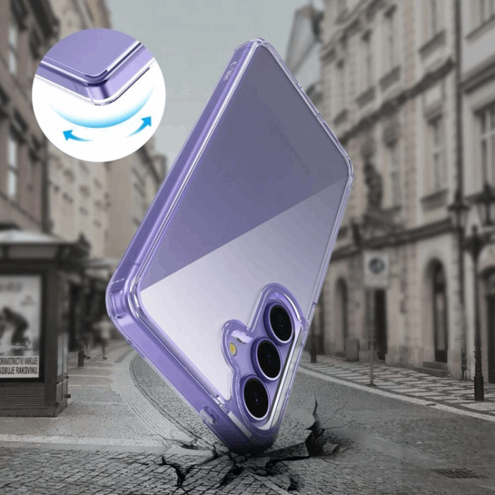 Tech-Protect - Tech-Protect Galaxy S25 Edge Mobilskal Flexair Hybrid - Clear