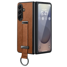 SULADA - SULADA Galaxy Z Fold 7 Mobilskal Kickstand Fashion - Brun