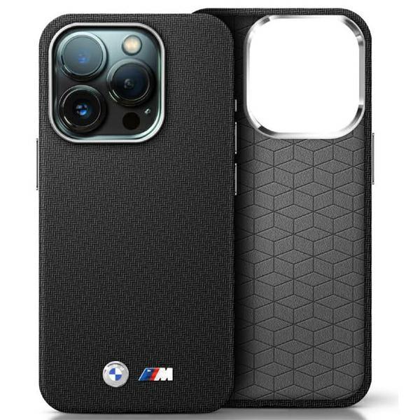 BMW iPhone 16 Pro Max Mobilskal Kevlar Wrapped Metal - Svart | 2353 | AlltMobil