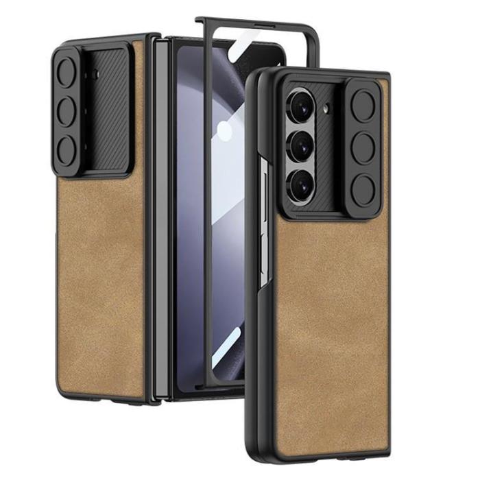 GKK - GKK Galaxy Z Fold 5 Mobilskal Slim Anti-Drop - Brun