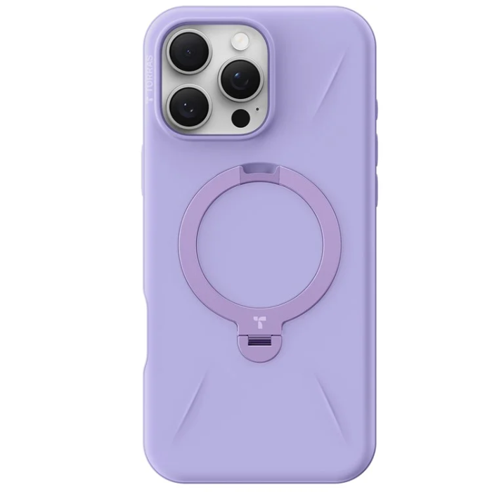 Torras - Torras iPhone 16 Pro Mobilskal Magsafe Ostand Q Pro - Lila