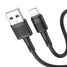 Hoco - Hoco USB-A Till Lightning Kabel 1m - Svart