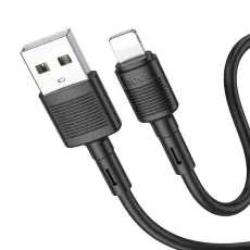 Hoco - Hoco USB-A Till Lightning Kabel 1m - Svart