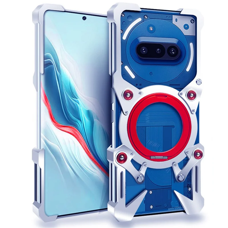 Nothing Phone (3a) Mobilskal Magsafe Bumper Kickstand - Silver | 2353 | AlltMobil