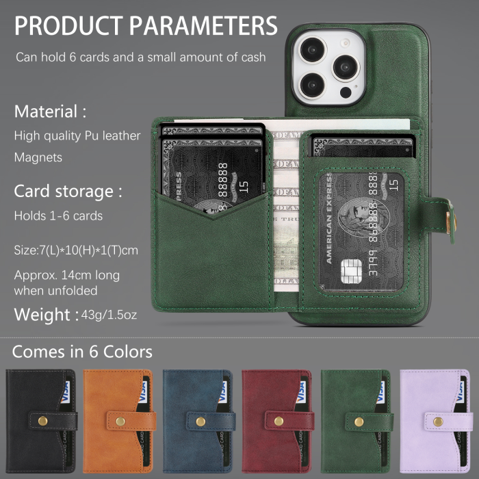 A-One Brand - iPhone 16 Pro Mobilskal MagSafe Detachable Korthållare