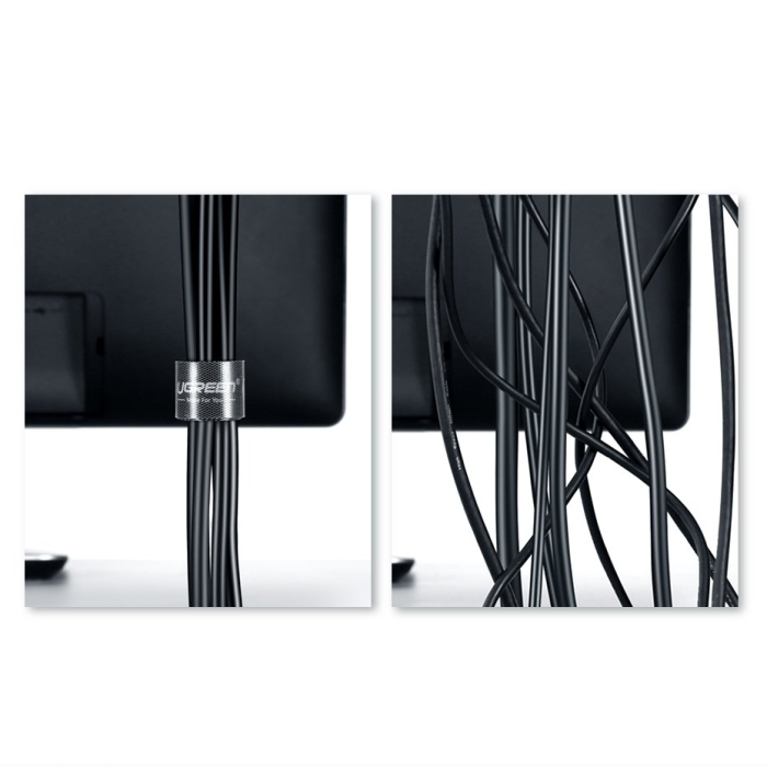 Ugreen - Ugreen Velcro Straps Organizing Kabels 2m - Svart