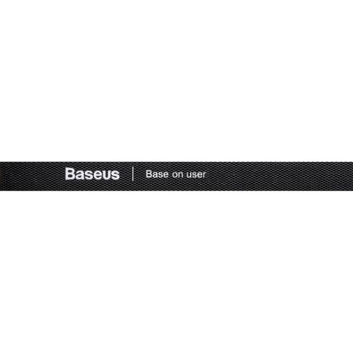 BASEUS - Baseus Rainbow Circle Velcro Straps Organizing Kabel 3m - Svart