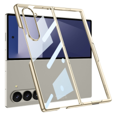 GKK - GKK Galaxy Z Fold 7 Mobilskal Electroplating Med Härdat Glas - Guld