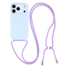 A-One Brand - iPhone 17 Pro Max Mobilskal TPU Shockproof med Lanyard - Ljuslila