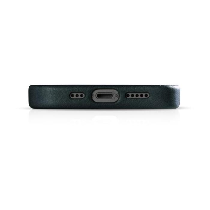 ICARER - iCarer iPhone 14 Pro Max Skal Magsafe Äkta Läder Oil Wax - Mörkblå