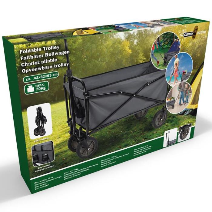 CAMP ACTIVE - Camp Active Hopfällbar Vagn/Skrinda 82 x 52 x 63cm