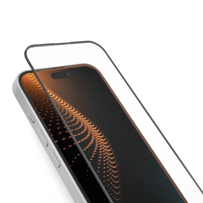 SBS - SBS iPhone 16/15 Härdat Glas Skärmskydd D30 - Svart