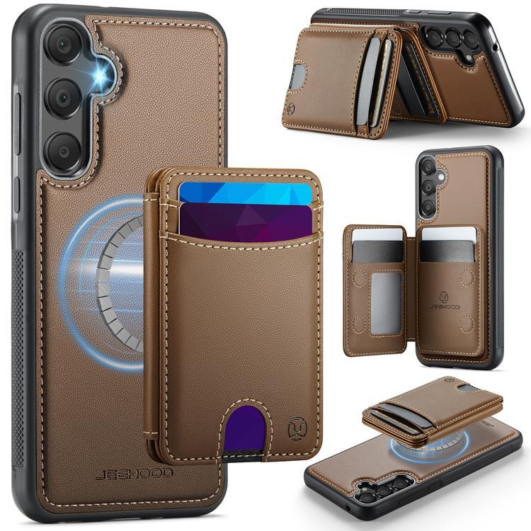 JEEHOOD Samsung Galaxy A35 5G Mobilskal KonstLäder - Brun | 2353 | AlltMobil