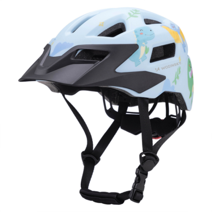 Wozinsky - Wozinsky MTB Barncykelhjälm med Avtagbart Visir XS - Ljusblå