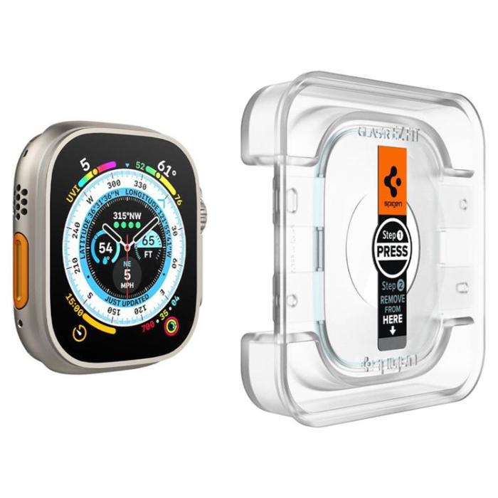 Spigen - Spigen [2-Pack] Apple Watch Ultra 1/2 (49mm) Härdat Glas Skärmskydd