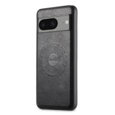 DENIOR - DENIOR Google Pixel 8 Fodral Magnetiskt Konstl&auml;der PC+TPU - Svart