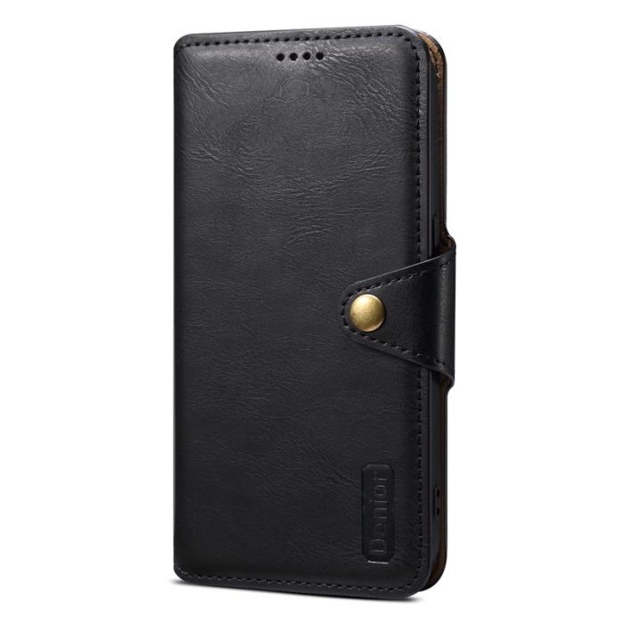 DENIOR - DENIOR iPhone 7 Plus / 8 Plus Plånboksfodral Konstläder Svart