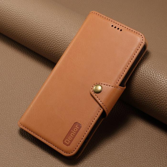 DENIOR - DENIOR iPhone 7 Plus / 8 Plus Plånboksfodral Konstläder Khaki