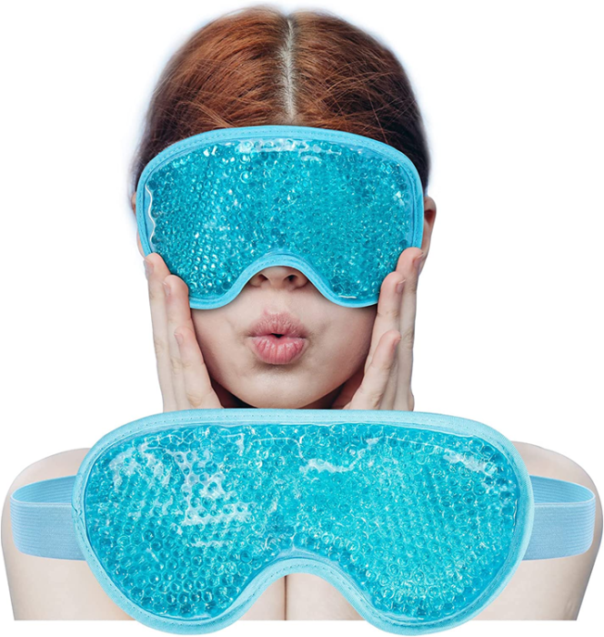 A-One Brand - Bekväm Gel Sovmask/Ögonmask - Blå