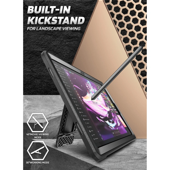 SupCase - SupCase Skal för Samsung Galaxy Tab A11 Plus Unicorn Beetle Pro - Svart