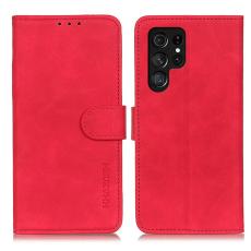 KHAZNEH - KHAZNEH Mobilskal till Samsung Galaxy S26 Ultra KonstL&auml;der Retro Textur - R&ouml;d