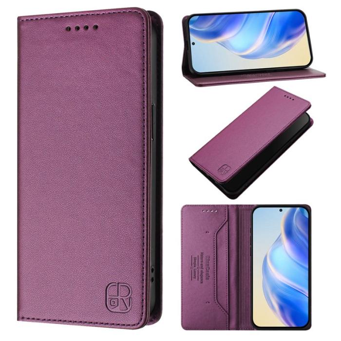 OEM - RINACASIS Samsung Galaxy S26+ Plånboksfodral Konstläder RFID Skydd - Lila