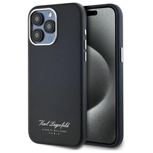 Karl Lagerfeld iPhone 15 Pro Max Mobilskal Hotel RSG - Svart | 2353 | AlltMobil