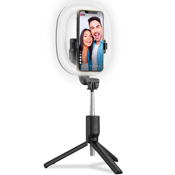 Celly - CELLY CLICKRINGBT Ringlampa med Tripod / Selfiestick