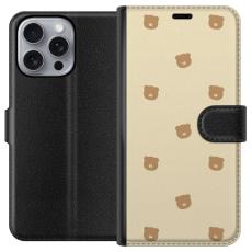 iSecrets - Pl&aring;nboksfodral till Apple iPhone 16 Pro Max med Bj&ouml;rnm&ouml;nster