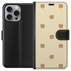 Gustaf - Pl&aring;nboksfodral till Apple iPhone 16 Pro Max med Bj&ouml;rnm&ouml;nster