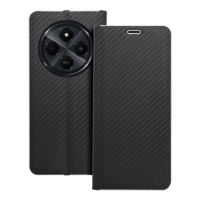 OEM - Xiaomi Redmi 14C Plånboksfodral Luna Carbon - Svart