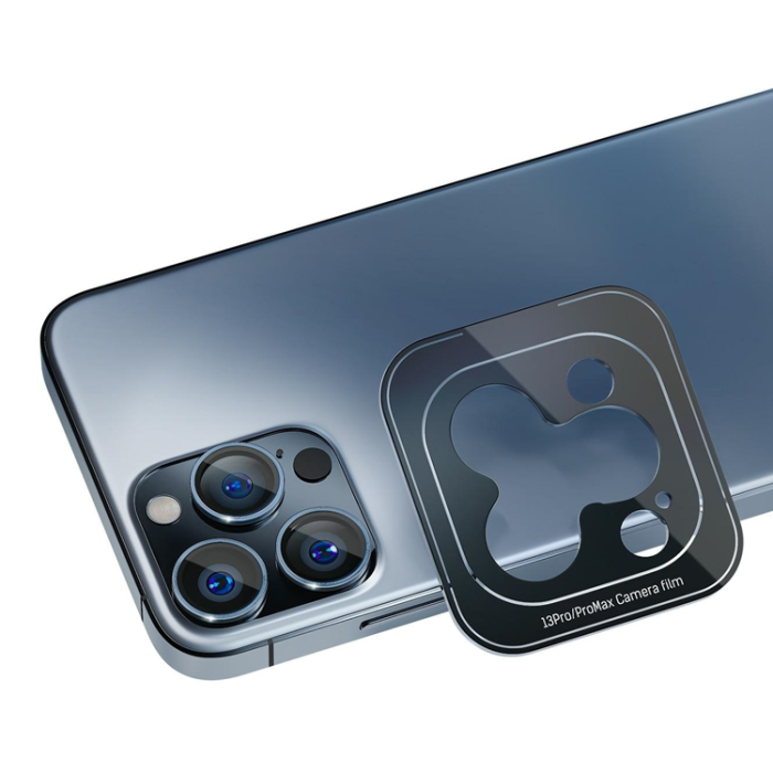 3MK - 3MK iPhone 13 Pro/13 Pro Max härdat glas Kameraskydd - Blå