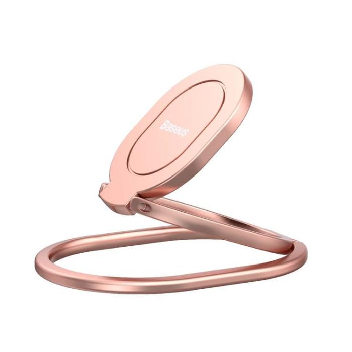 UTGATT1 - Baseus Rails Self-Adhesive Ringhållare Telefonställ - Rosa