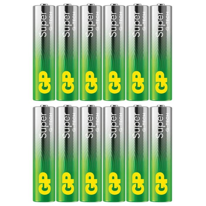 GP - GP Batteri Super Alkaline AAA LR03 12-Pack