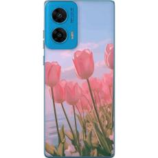 iSecrets - Mobilskal till Motorola G96 med Rosa Tulpaner