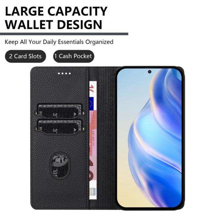 OEM - Plånboksfodral för Samsung Galaxy S26 Plus RFID Blocking Konstläder - Svart