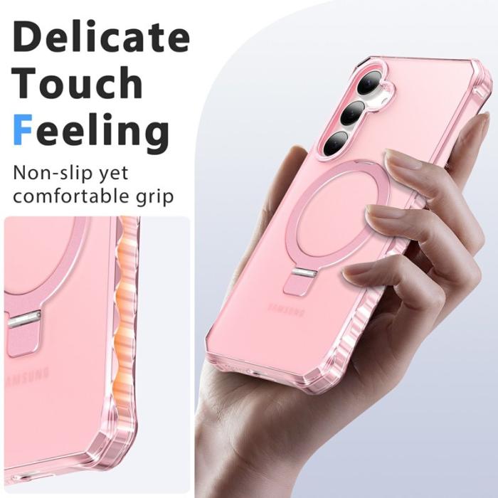 OEM - Mobilskal för Samsung Galaxy S26 Plus Magnetiskt Kickstand - Rosa