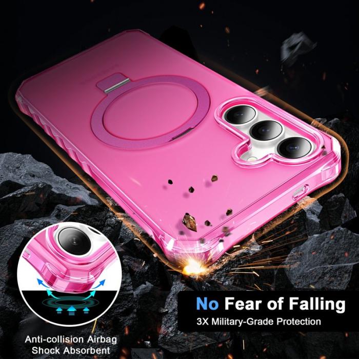 OEM - Mobilskal för Samsung Galaxy S26 Plus Magnetiskt Kickstand - Rosa