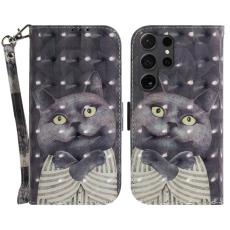 OEM - Pl&aring;nboksfodral f&ouml;r Samsung Galaxy S26 Ultra M&ouml;nstertryckt Konstl&auml;der - Katt