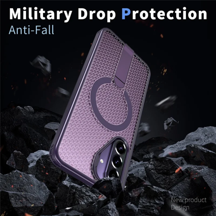 A-One Brand - Mobilskal till Galaxy A26 5G Magsafe Grid Texture