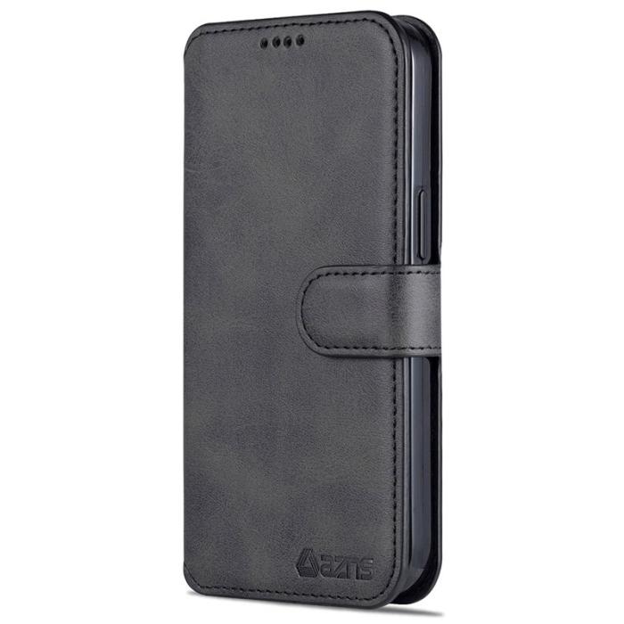 AZNS - AZNS iPhone 13 Plånboksfodral Konstläder - Svart