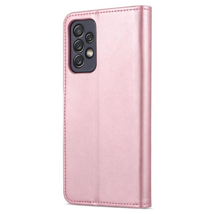 AZNS - AZNS Samsung Galaxy A73 Plånboksfodral Konstläder - Roséguld