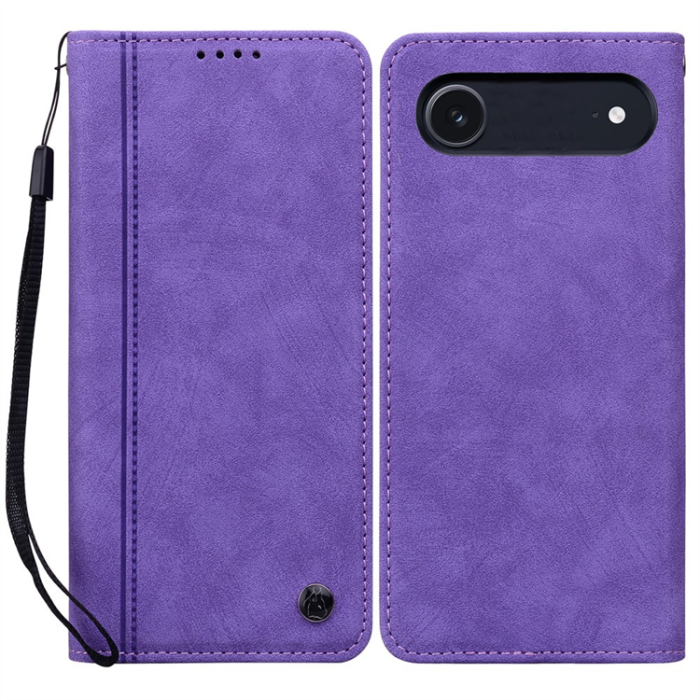 A-One Brand - iPhone Air Plånboksfodral med Rem Lines Pattern - Lila