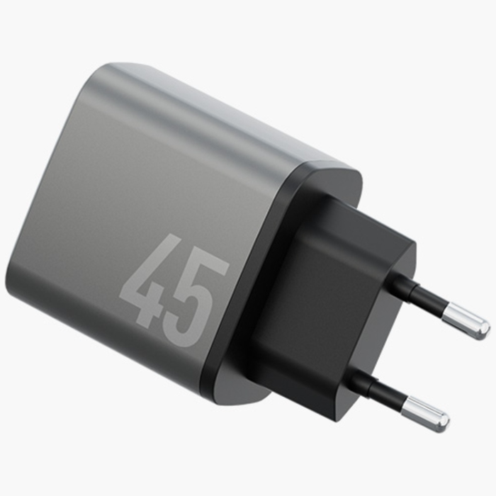 ENERGEA - Energea Väggladdare 2xUSB-C 45W - Grå