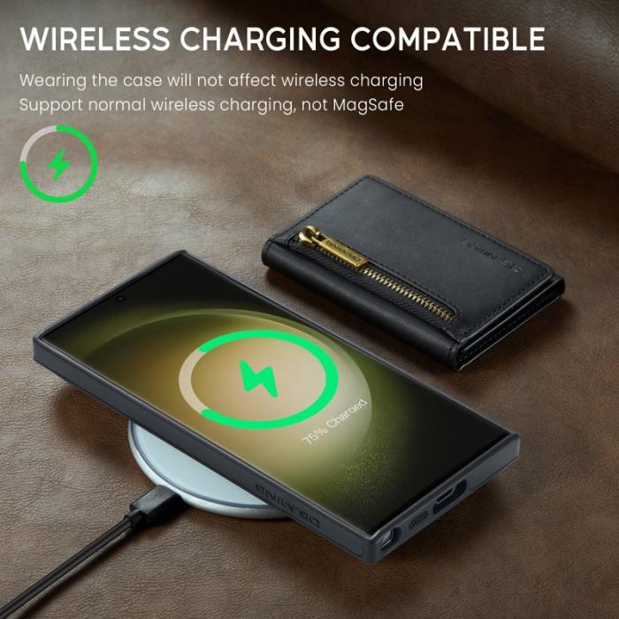 DG.MING - DG.MING M5 Series Mobilskal till Samsung Galaxy S24 Ultra Konstläder Svart