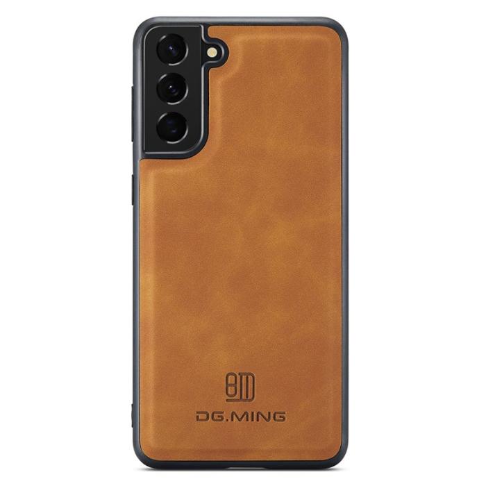 DG.MING - DG.MING Mobilskal till Samsung Galaxy S23 Anti-Drop PC+TPU PU - Brun