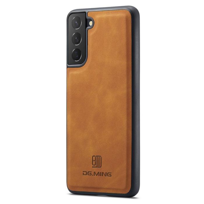 DG.MING - DG.MING Mobilskal till Samsung Galaxy S23 Anti-Drop PC+TPU PU - Brun