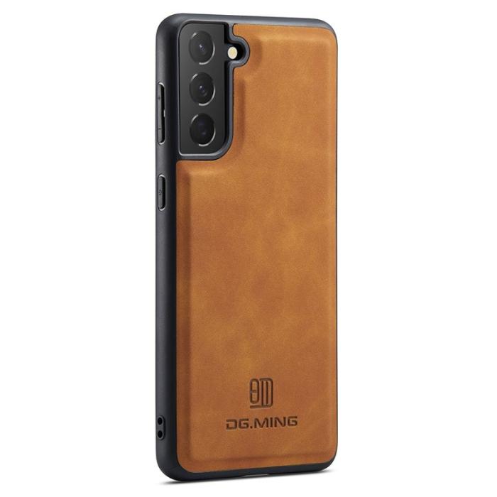 DG.MING - DG.MING Mobilskal till Samsung Galaxy S23 Anti-Drop PC+TPU PU - Brun